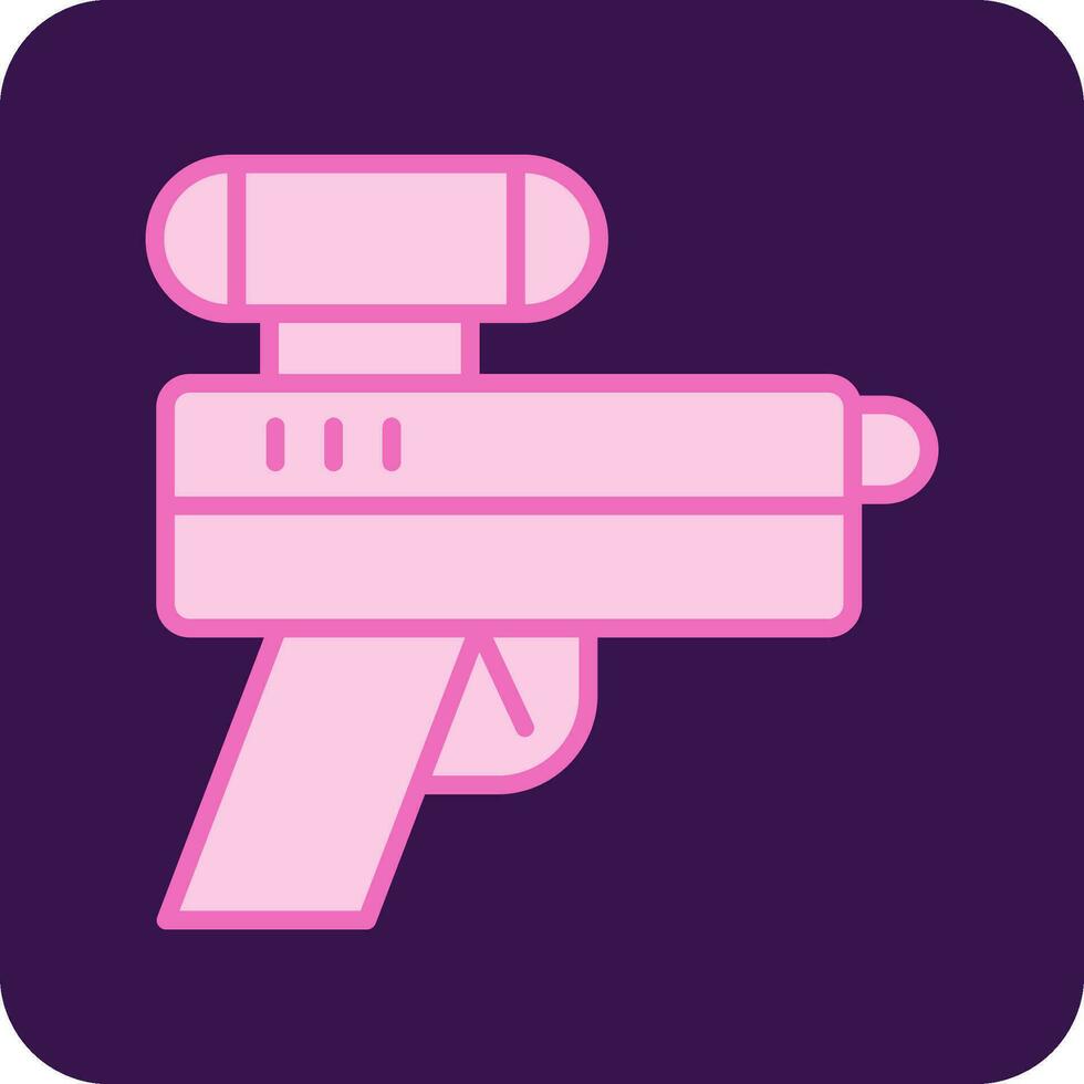 icono de vector de pistola láser