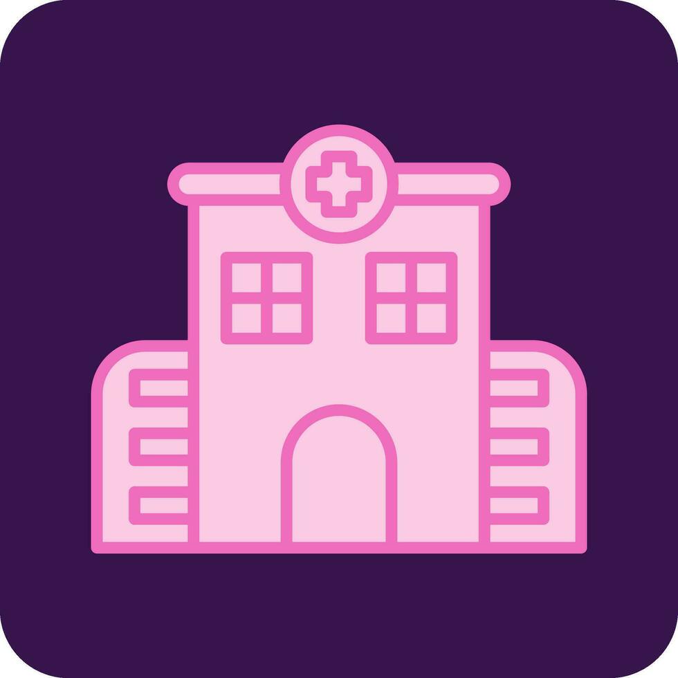 icono de vector de hospital