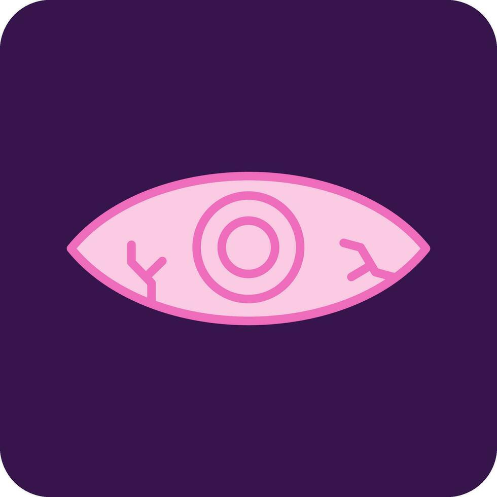 Red Eye Vector Icon