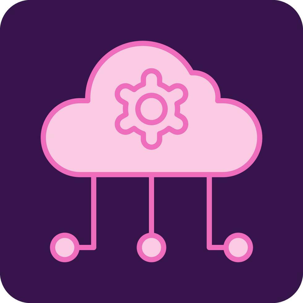 Cloud Computing Vector Icon
