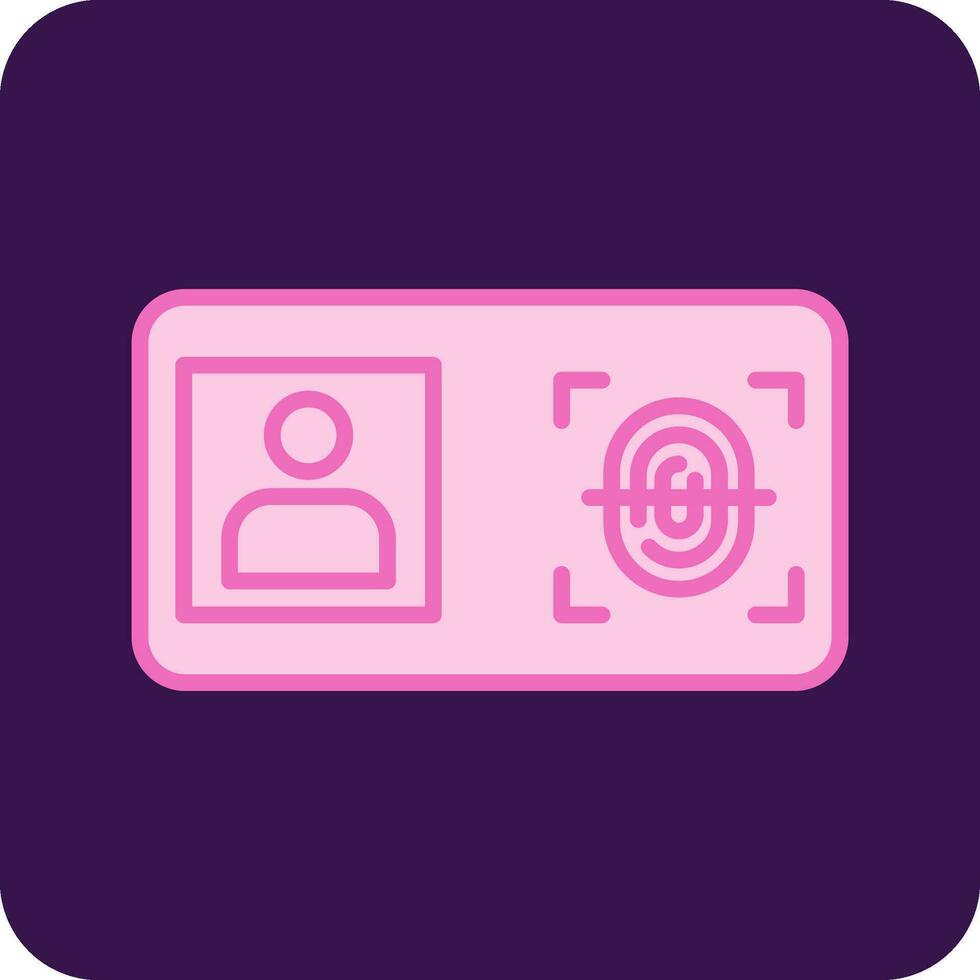 Biometric Identification Vector Icon