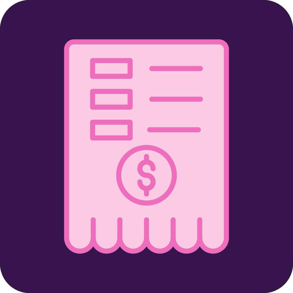 Receipt Vector Icon