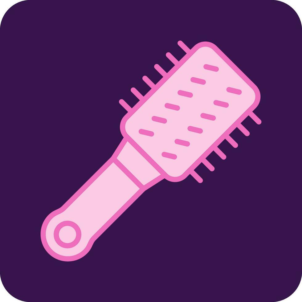 Hair Brush Vector Icon