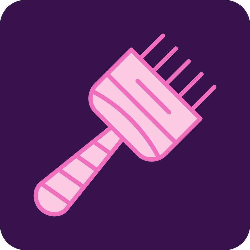 Hair Dye Brush Vector Icon