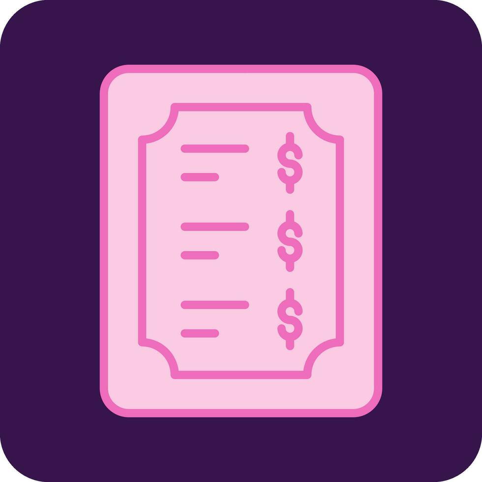 Price List Vector Icon