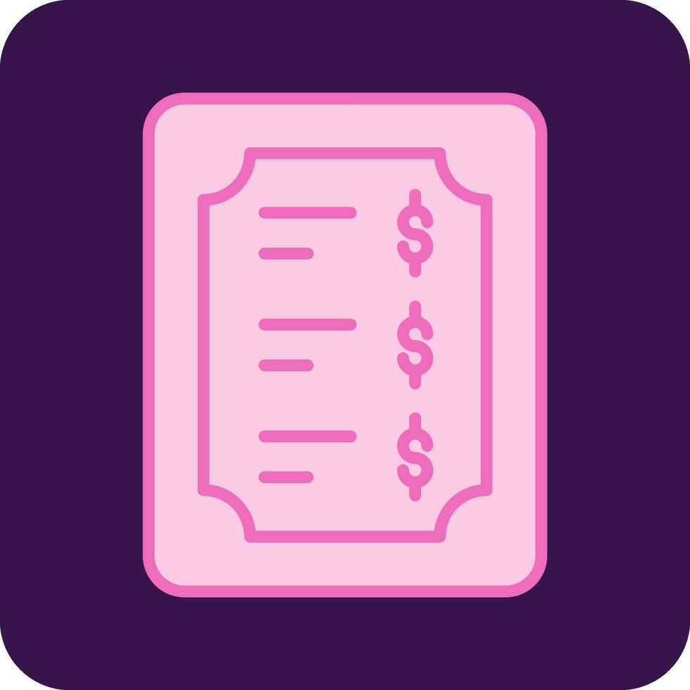 Price List Vector Icon