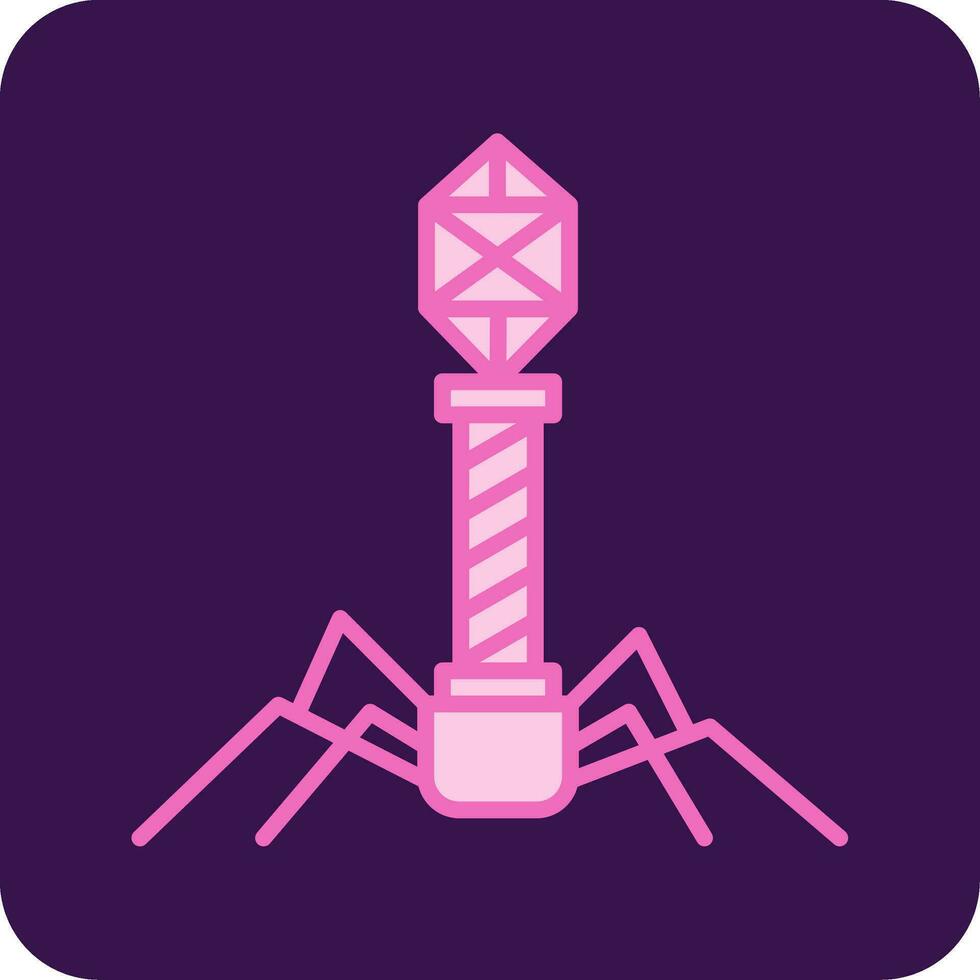 Bacteriophage Vector Icon