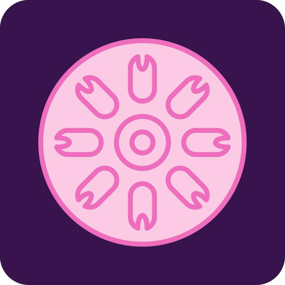 Centric Diatom Vector Icon