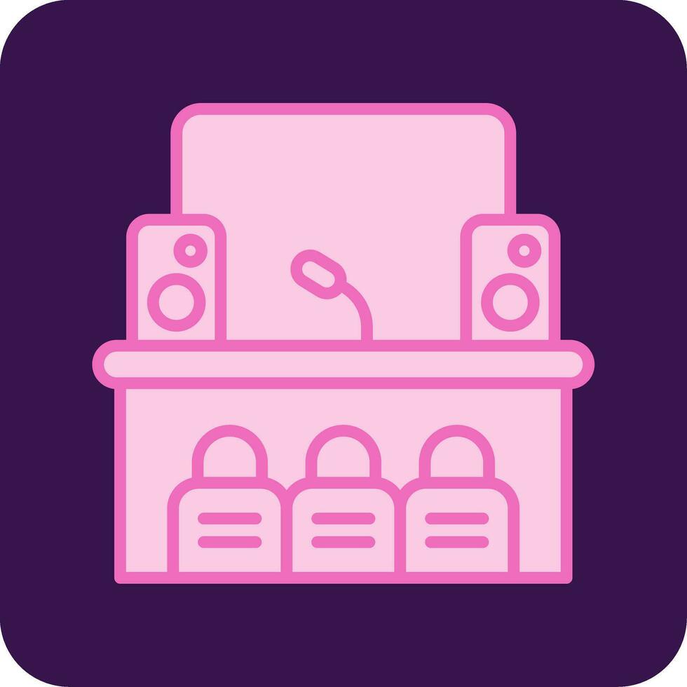 Stage Vector Icon