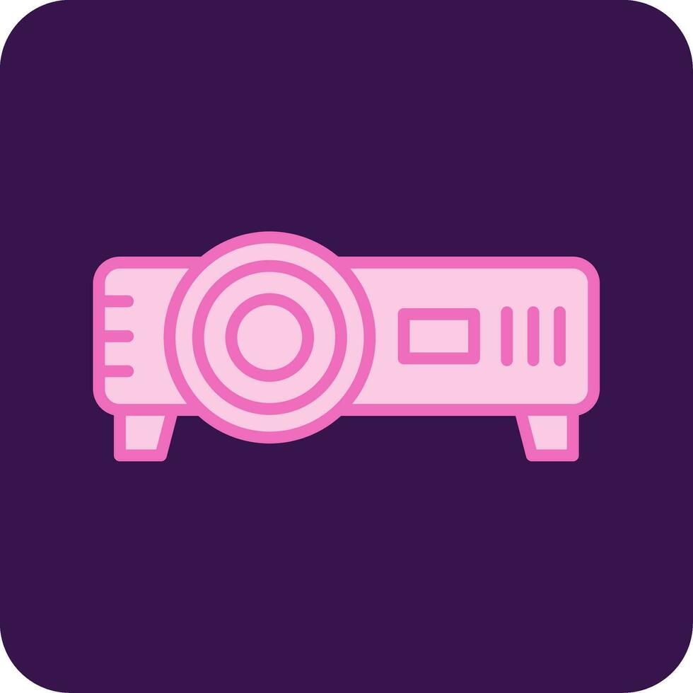 icono de vector de proyector