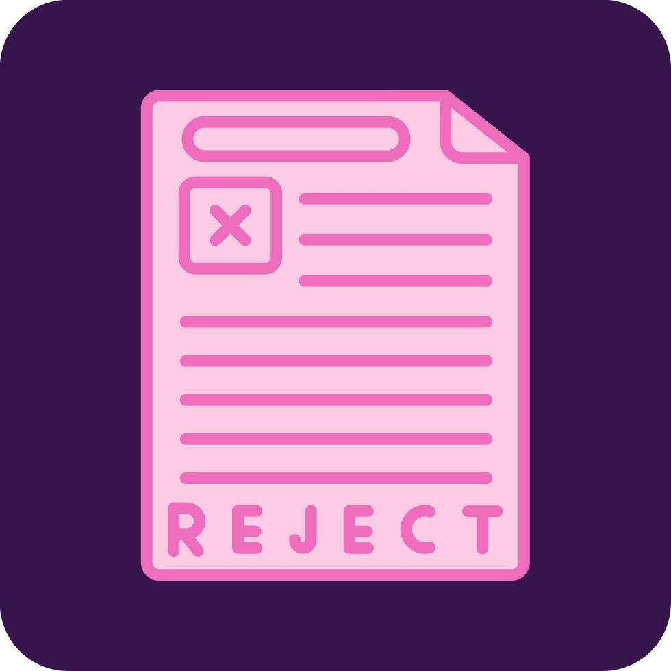 Reject Vector Icon