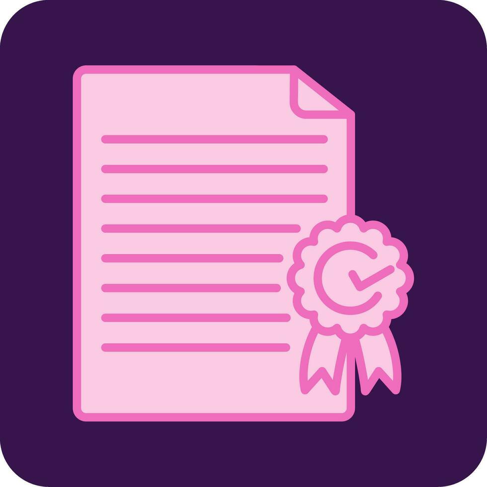 certificate Vector Icon