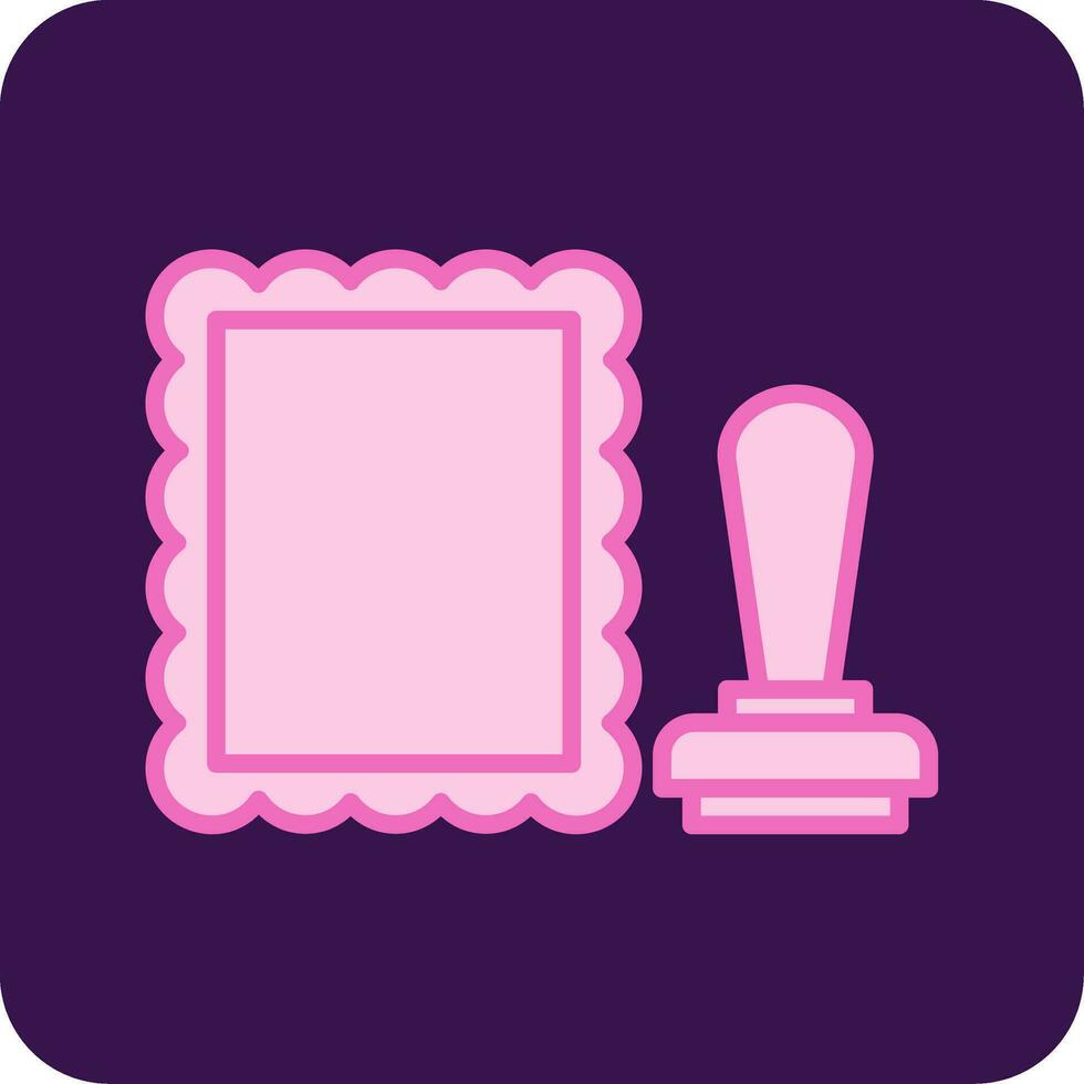 stamped Vector Icon