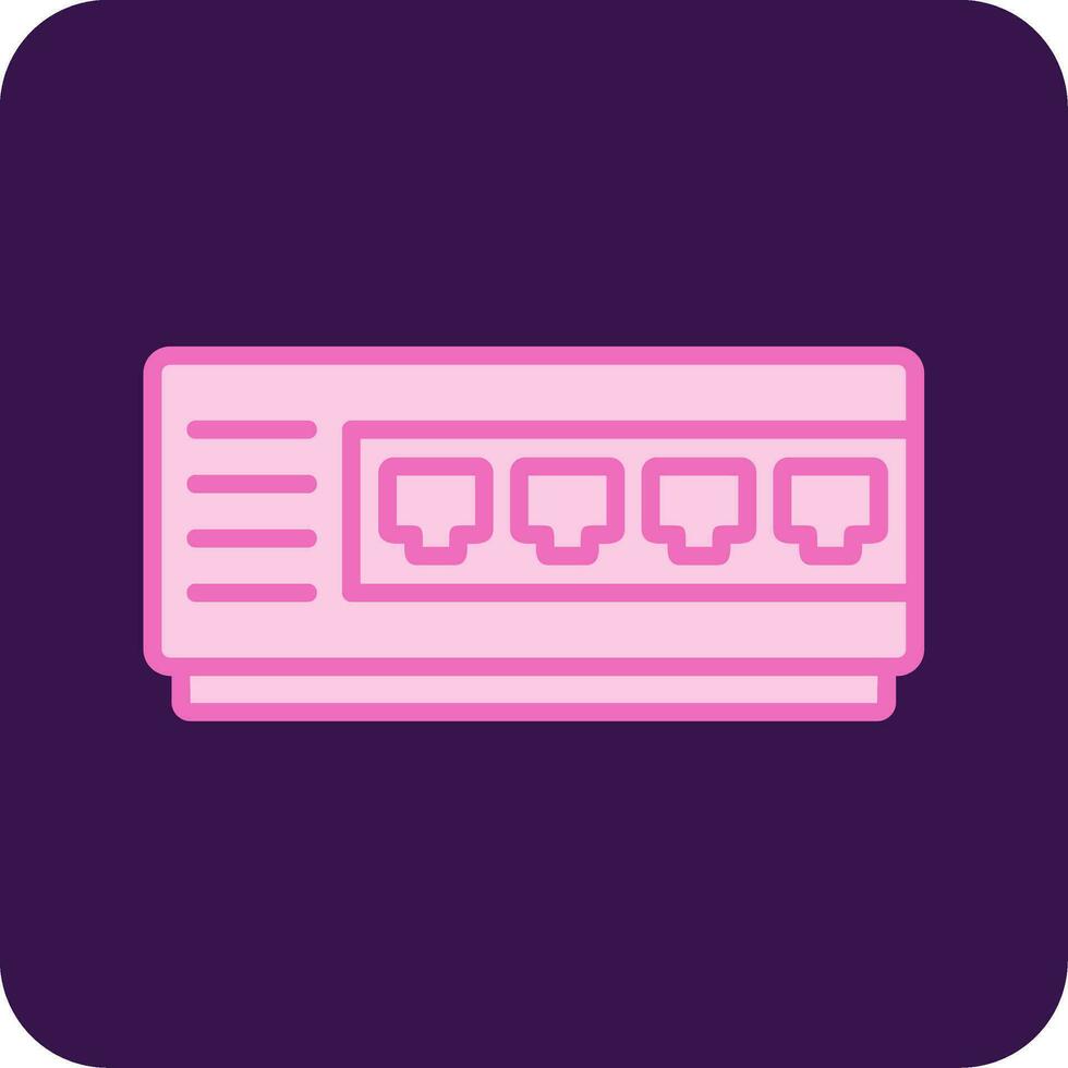 Network Hub Vector Icon