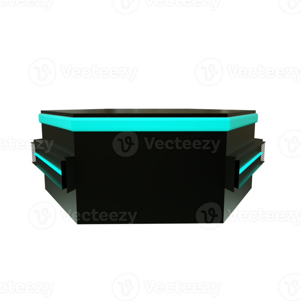 3d render icon stage social media png