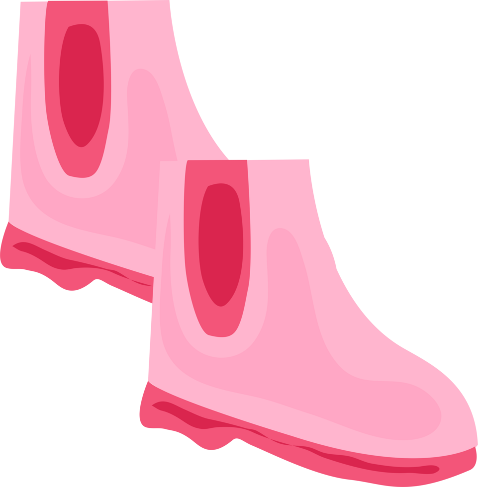 cute pink boots png