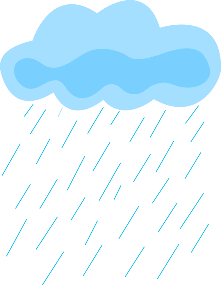 cloud with raining season png