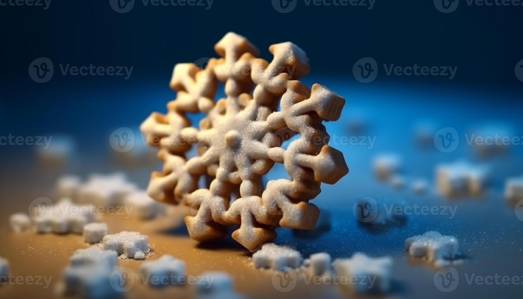 Blue abstract pattern shapes macro equipment communication biology decoration connection generated by AI photo
