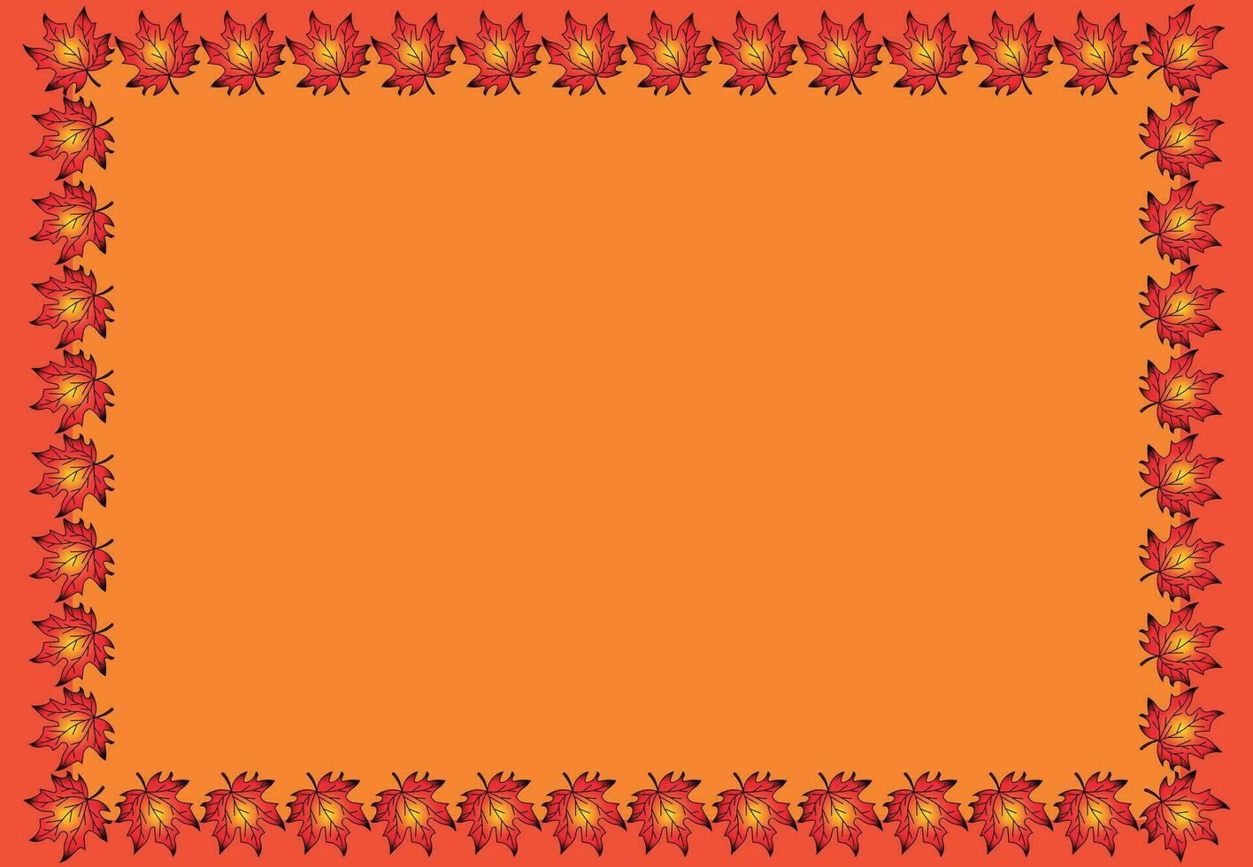 Versatile Autumn Leaves Pattern in a Spectrum of Fall Colors vector
