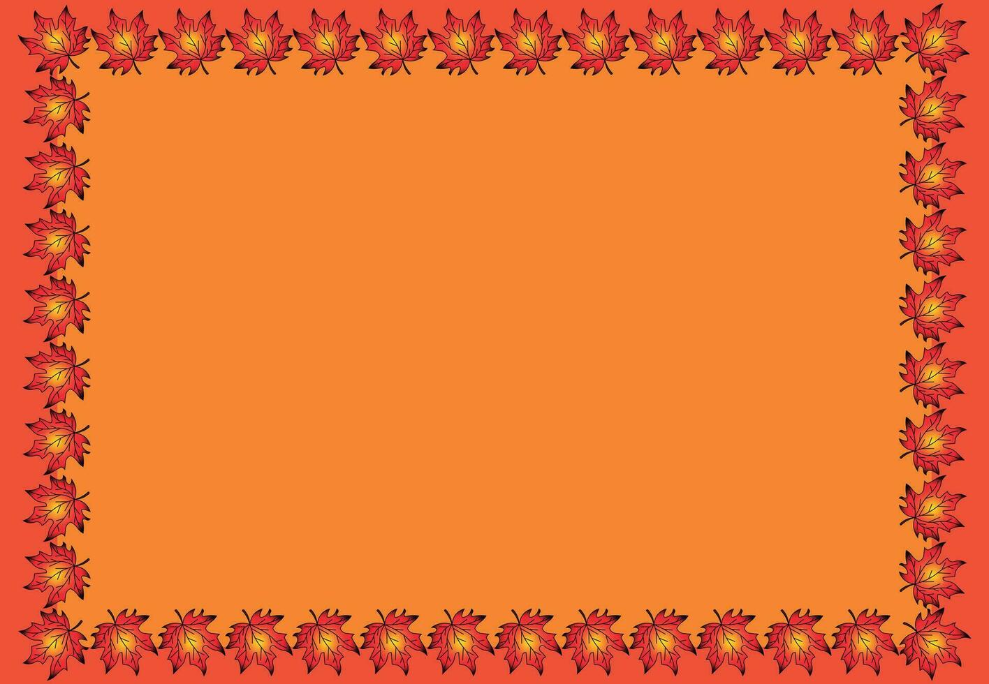 versátil otoño hojas modelo en un espectro de otoño colores vector