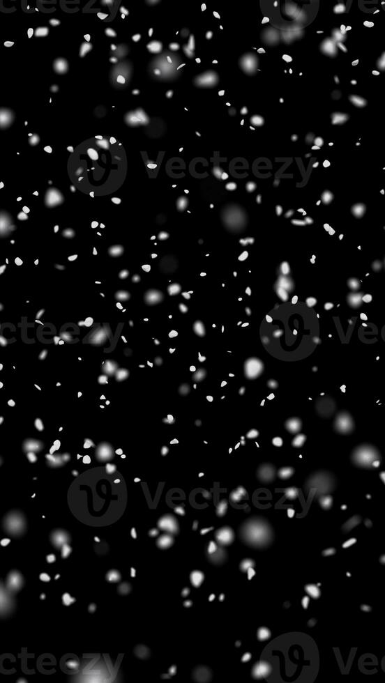 Snow falling down transparent overlay photo