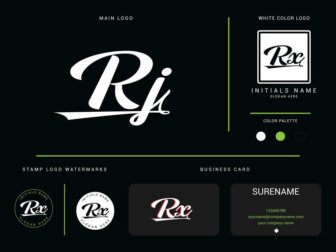 Luxury Fashion Rj Logo Icon Vector, Minimalist RJ Clothing Logo Branding Design vector