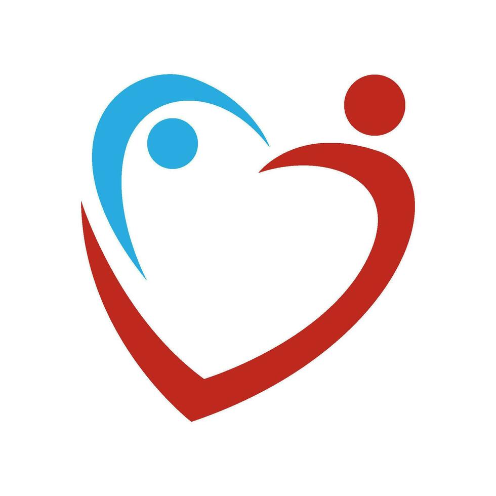 Heart concept logo design vector