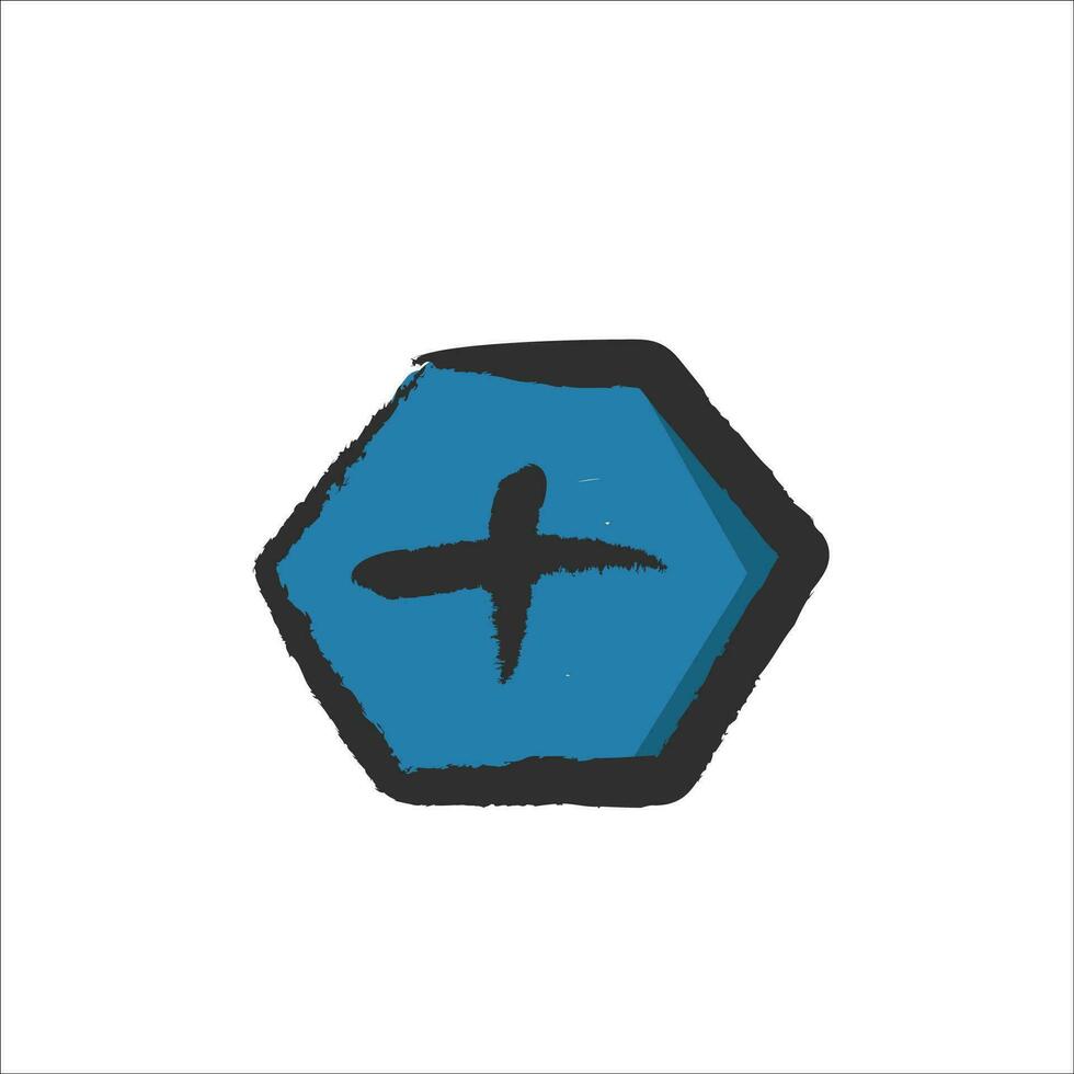 Plus icon vector