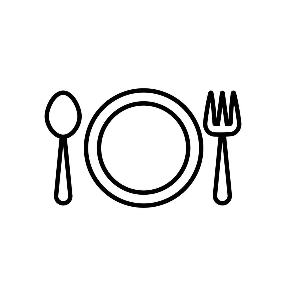 restaurante icono vector