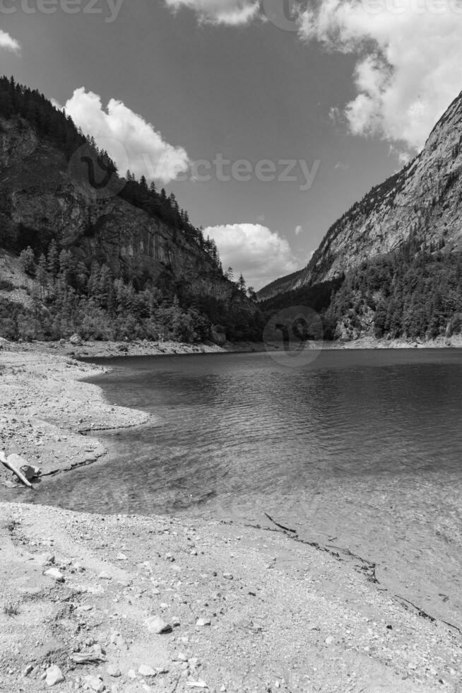 hiking near gosau in austria photo