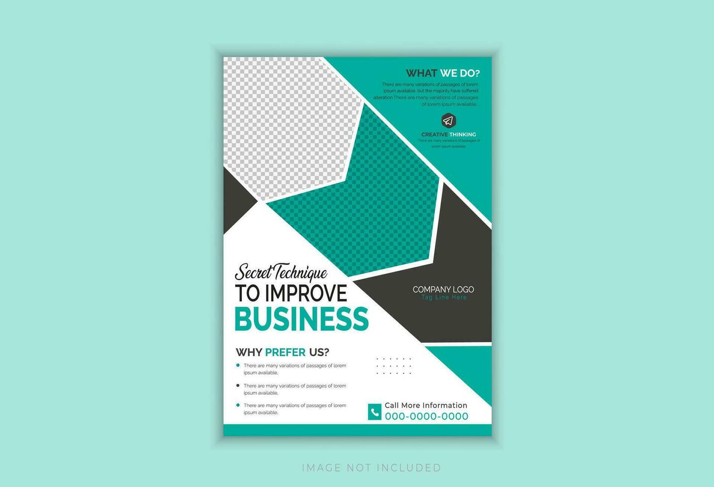 Corporate Business Flyer template layout design. vector