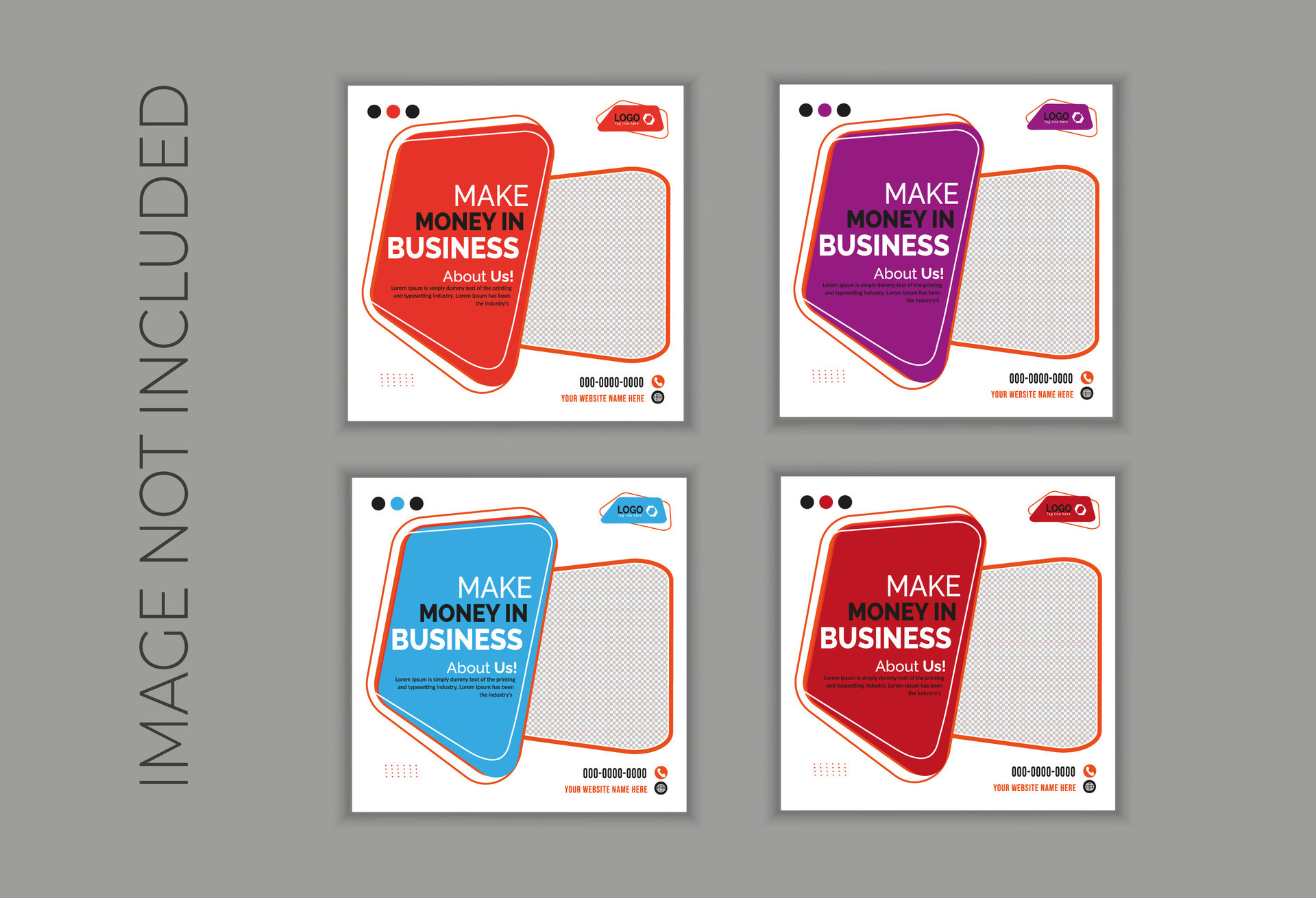 Business Social Media Poster Design Abstract Modern Corporate