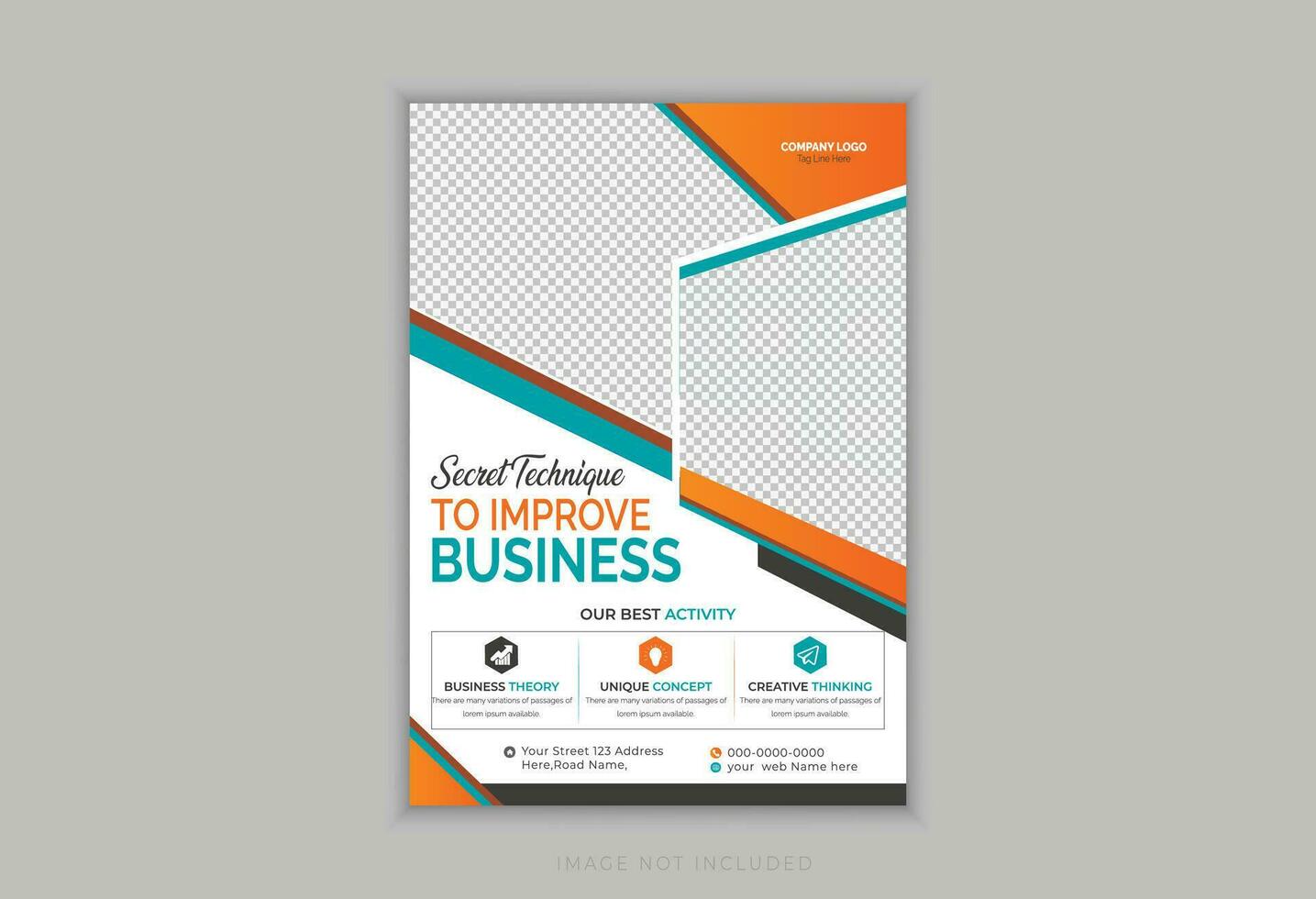 Corporate Business Flyer template layout design. vector