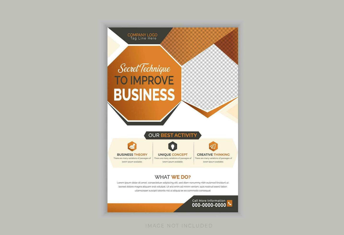 Corporate Business Flyer template layout design. vector