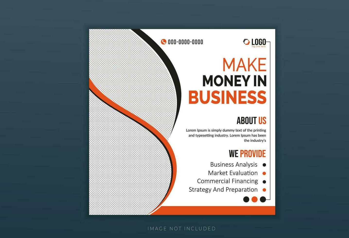 Business Social Media Poster Design Abstract, Modern, Corporate, Creative poster Template. vector