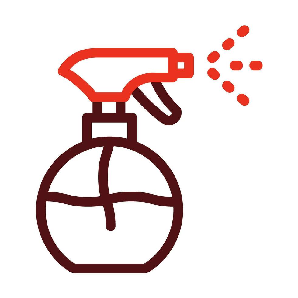 Water Spray Vector Thick Line Two Color Icons For Personal And Commercial Use.