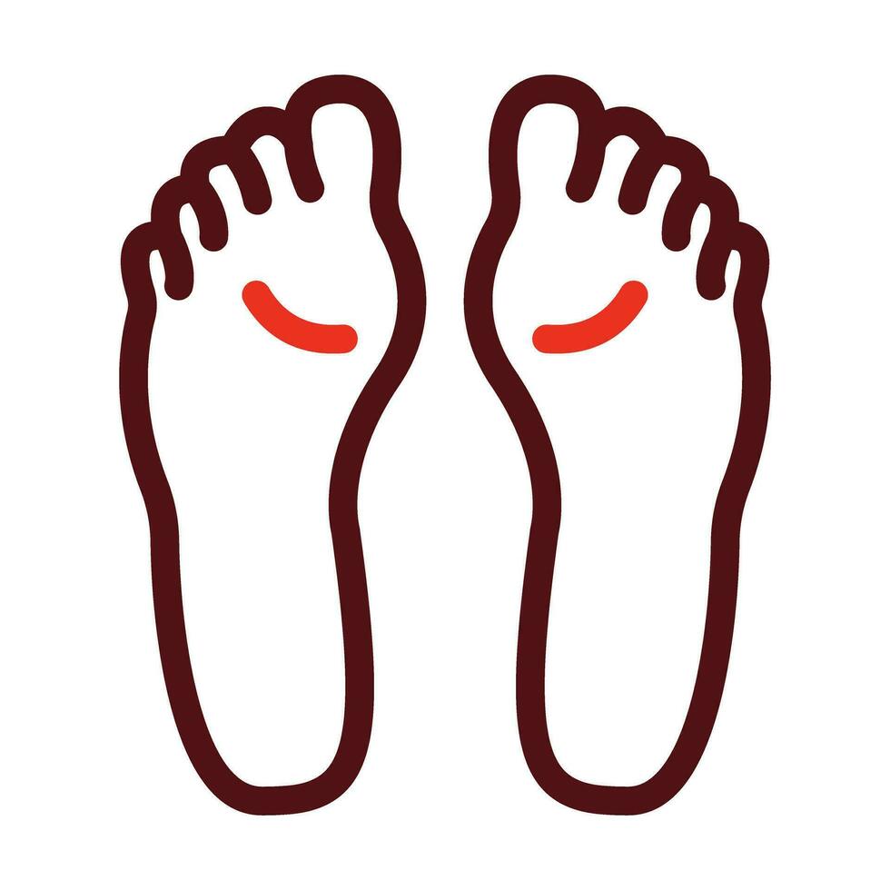 Soles Vector Thick Line Two Color Icons For Personal And Commercial Use.