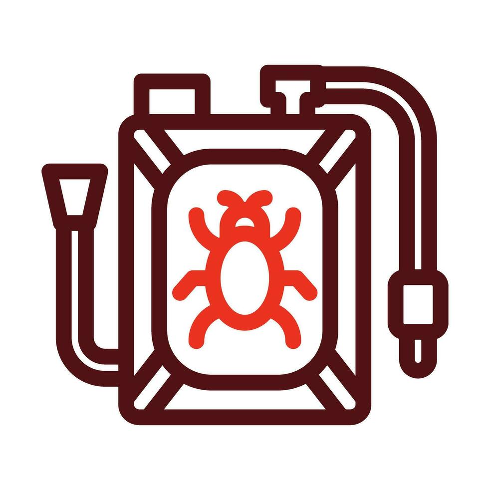 Pesticide Vector Thick Line Two Color Icons For Personal And Commercial Use.