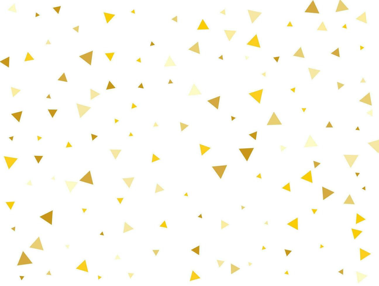 Christmas Light Golden Triangulares. Confetti celebration, Falling Golden Abstract Decoration for Party. Vector illustration