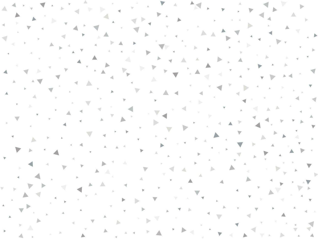 Luxury Light silver Triangular glitter confetti background. White festive texture vector