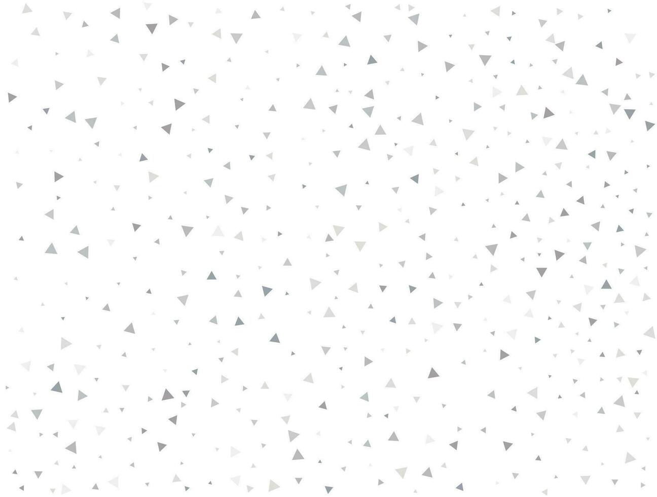 Luxury Light silver Triangular glitter confetti background. White festive texture vector