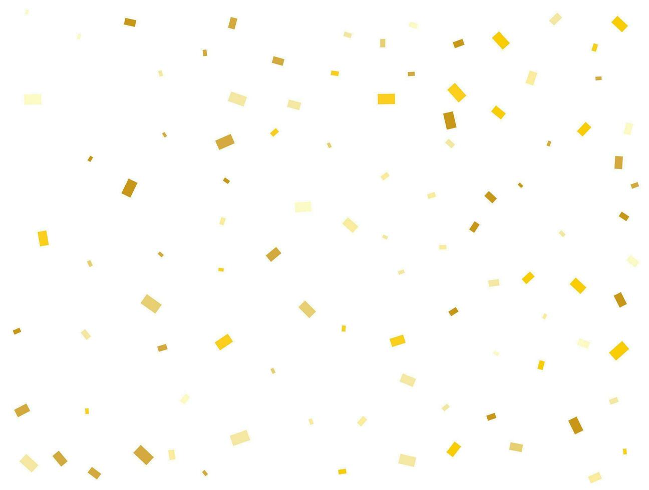 Light Golden glitter Rectangles confetti background. Pastel holiday texture. vector