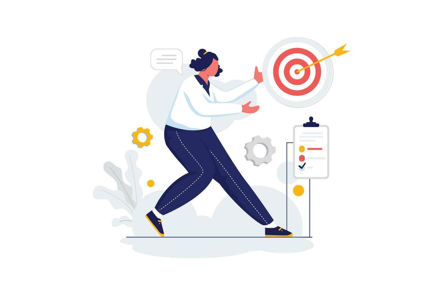Sales Target - Flat Vector