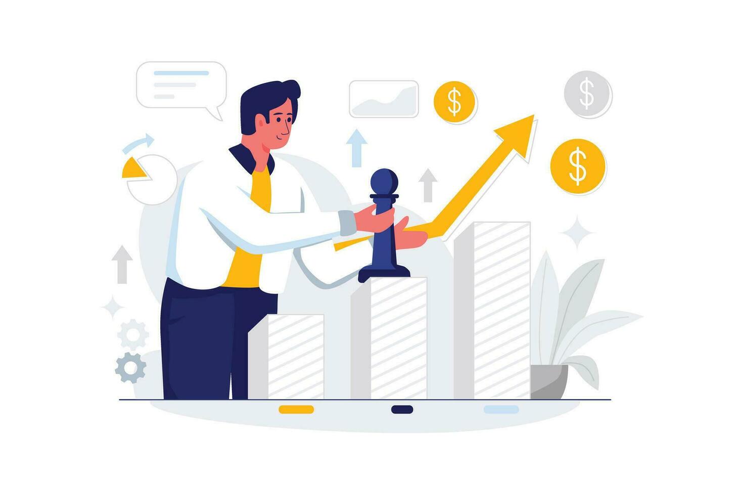 Business Strategy - Flat Vector