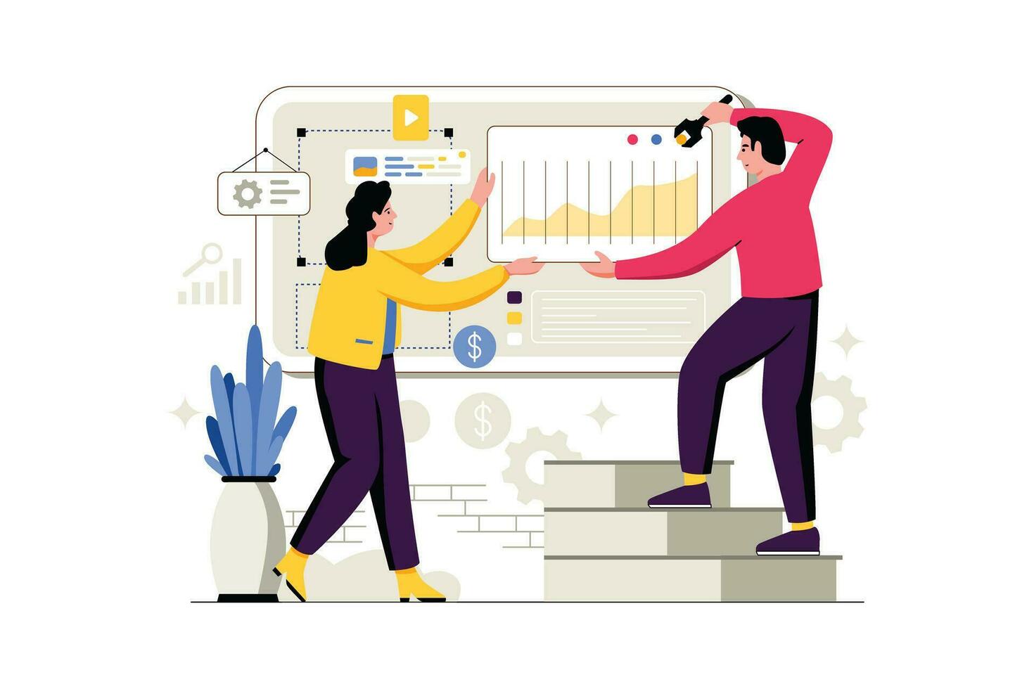 Content Layout - Flat Vector