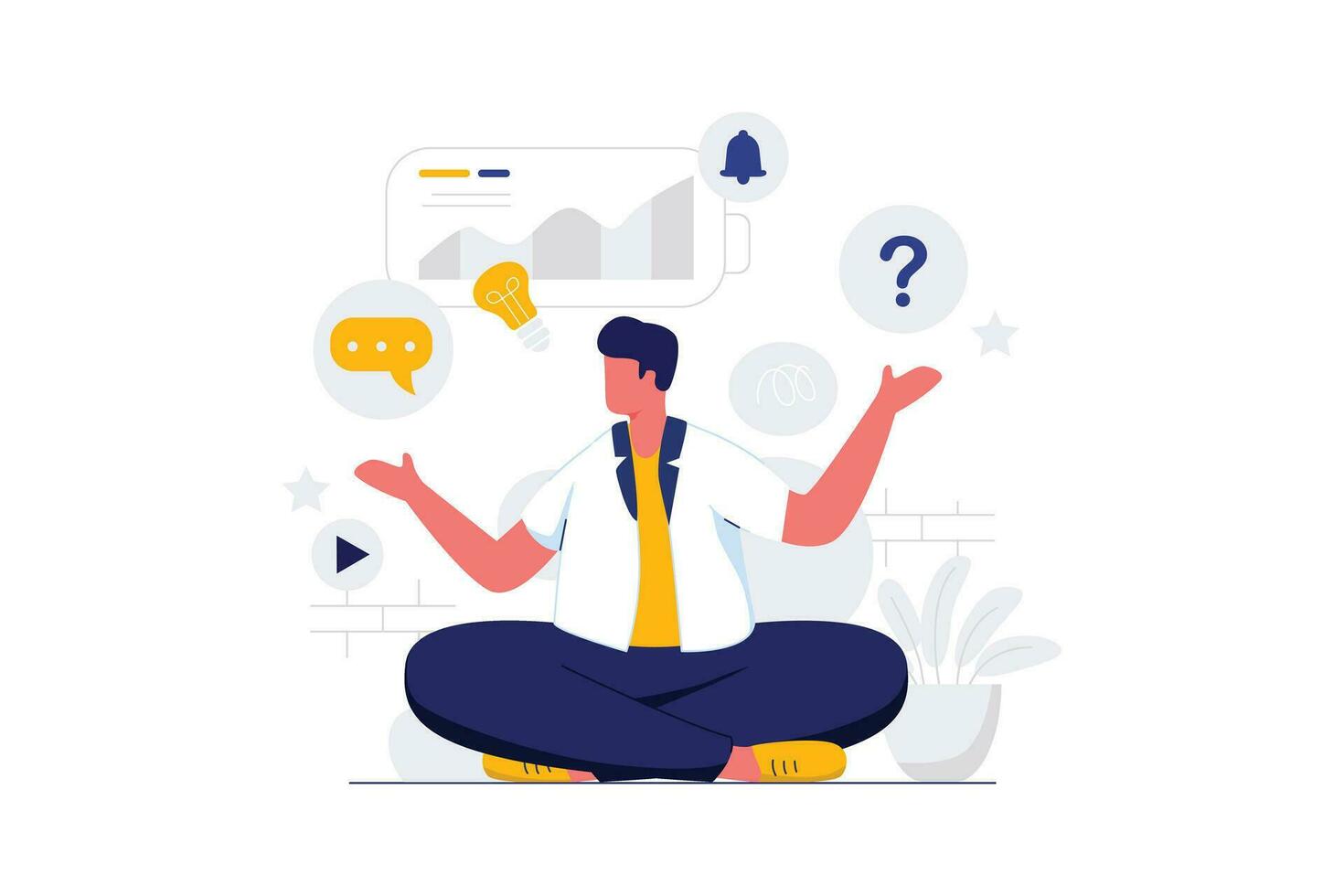 Problems In Business - Flat Vector