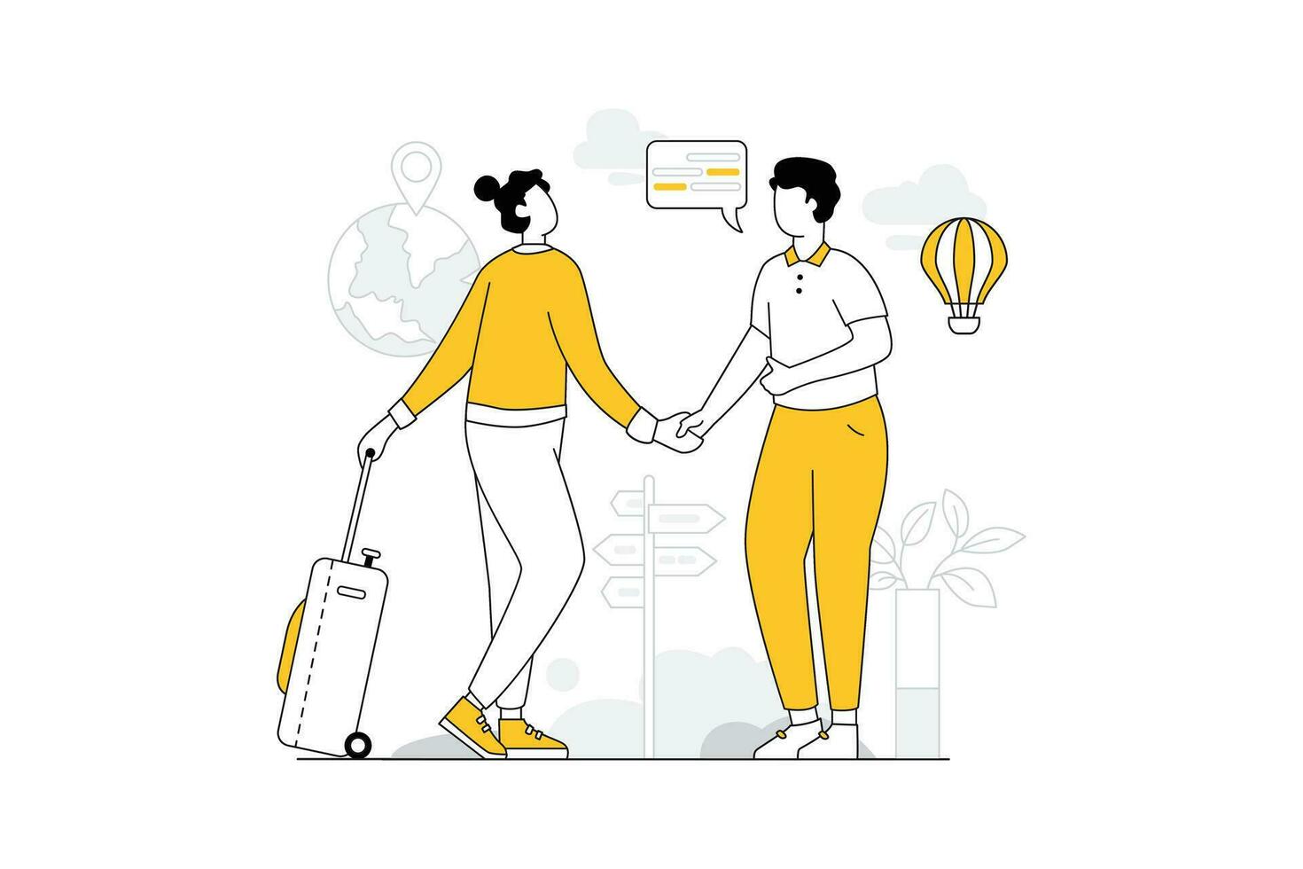 Enjoy The Trip - Flat Vector