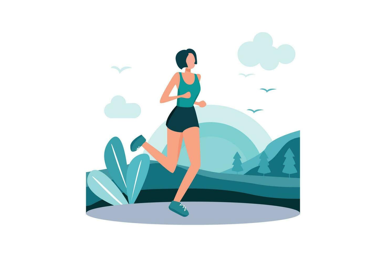 Fitness Tracking App Onboarding App Screens vector
