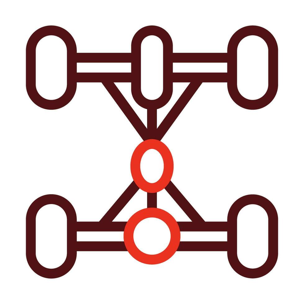 Chassic Vector Thick Line Two Color Icons For Personal And Commercial Use.