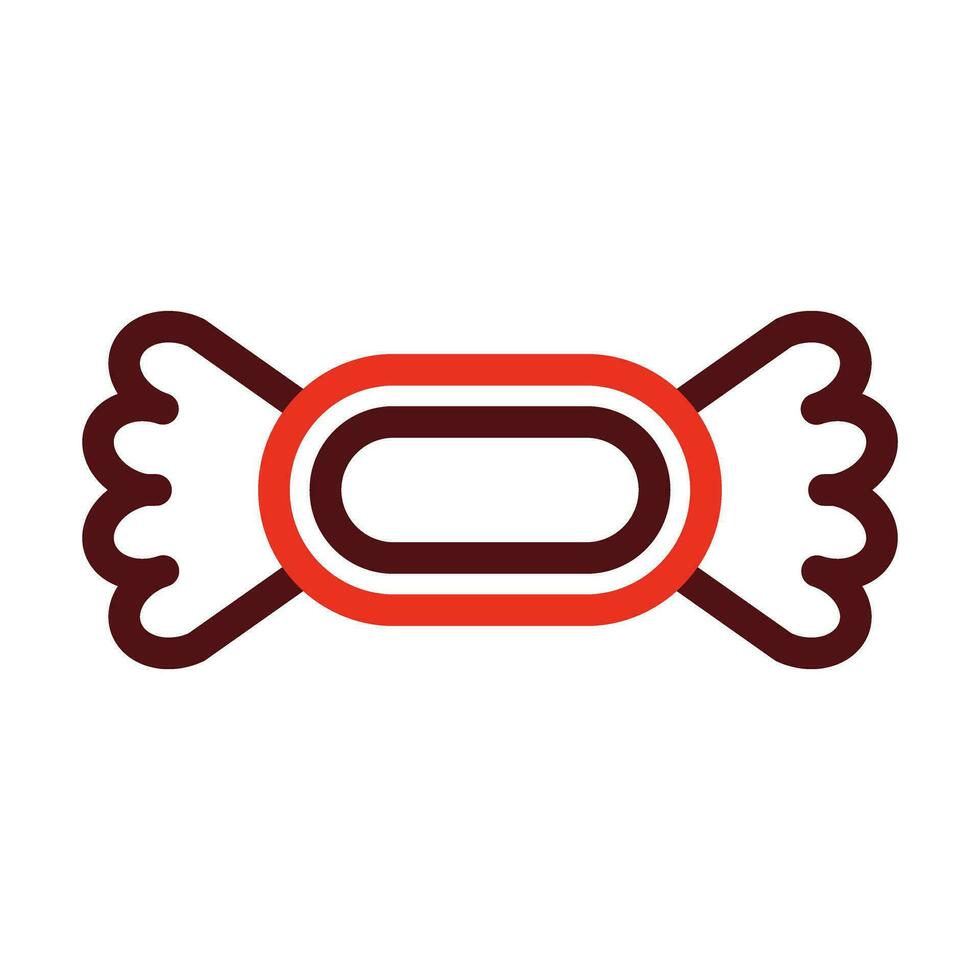 Candy Vector Thick Line Two Color Icons For Personal And Commercial Use.